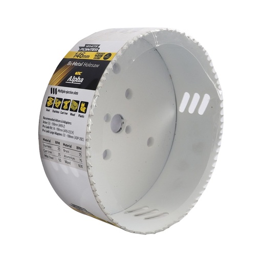 [170-HSV146B] 146mm Holesaw Bulk Wrapped
