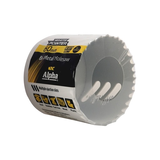 [170-HSV60B] 60mm Holesaw Bulk Wrapped