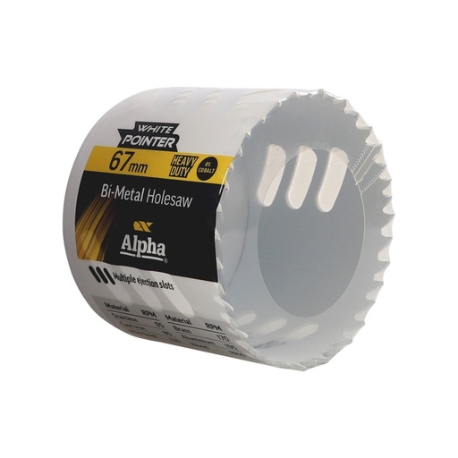 [170-HSV67B] 67mm Holesaw Bulk Wrapped