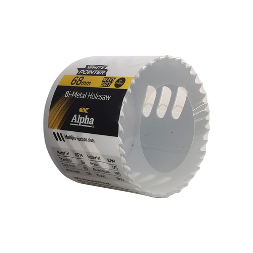 [170-HSV68B] 68mm Holesaw Bulk Wrapped