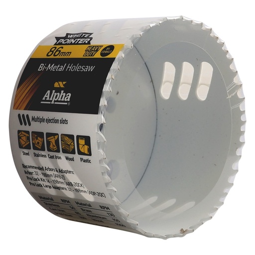 [170-HSV86B] 86mm Holesaw Bulk Wrapped