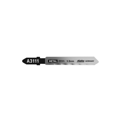 [170-A3111-5] Alpha Jigsaw Blade | 21 TPI | 75mm | HSS (x5)
