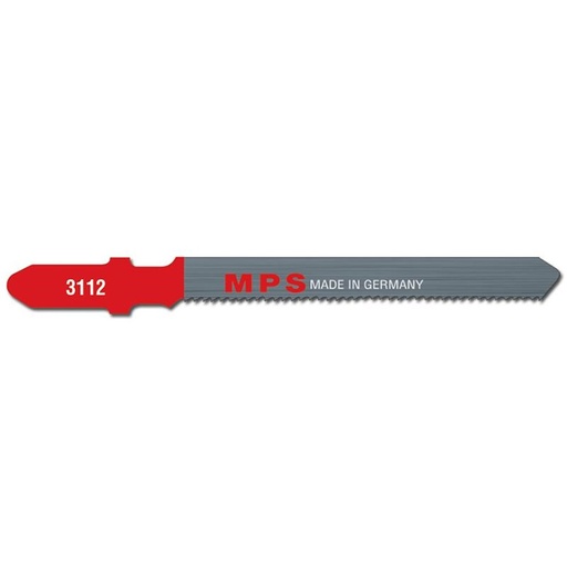 [170-J3112-5] MPS Jigsaw Blade HSS Thin Metal, 75mm, 21tpi, Euro shank (x5)