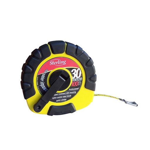 [170-TLR3095] 30m Steel Closed Reel Tape Measure
