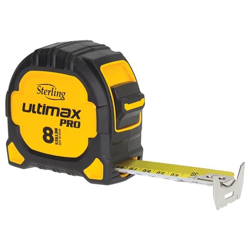 [170-TMFX8027] Sterling Ultimax Pro Tape Measure: 8m Metric