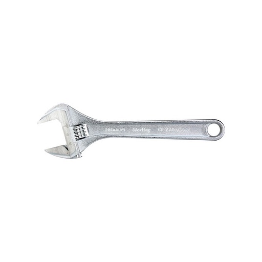 [170-AW-200R] Sterling Adjustable Wrench 200mm (8in) Chrome Carded
