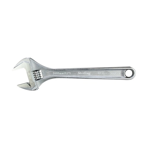 [170-AW-300R] Sterling Adjustable Wrench 300mm (12in) Chrome Carded