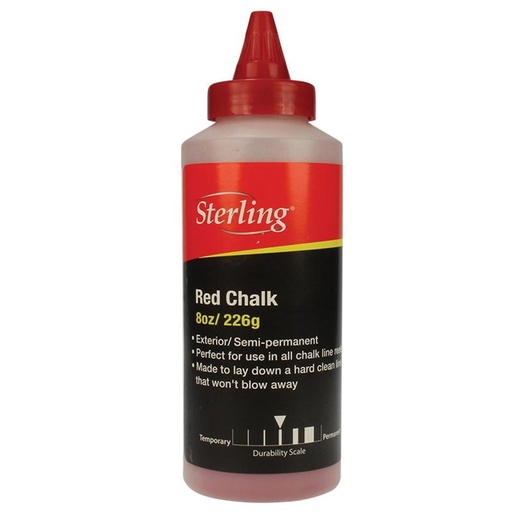 [170-CR-RED] Sterling Chalk Refill: Red 226g