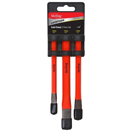 [170-SCCS-3] Sterling Cold Chisel Set 3 Piece: 10,13,16mm