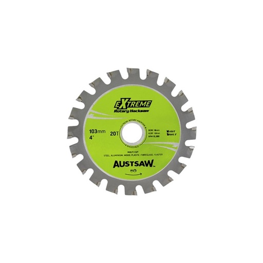 [170-RHS1031620] Austsaw - 103mm (4in) Rotary Hacksaw Blade - 16mm Bore - 20 Teeth