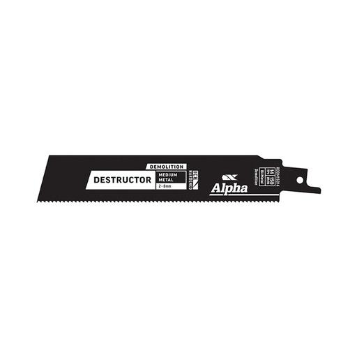 [170-RDDM15014-25] Destructor Demolition - Metal - Recip Blade, 14 TPI, 150mm - 25 Pack