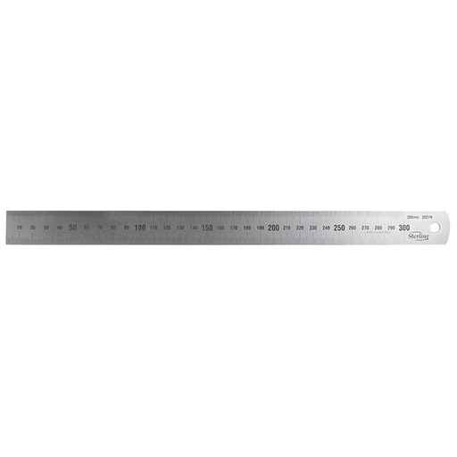 [170-1521H] 150mm/6in Matt Stainless Steel Rule Metric Imperial