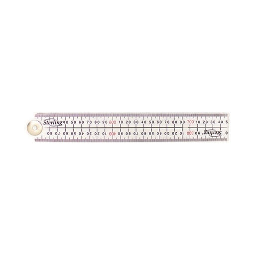 [170-FR1000] Sterling Folding Rule - 1000mm Plastic