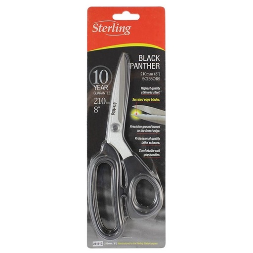 [170-29-812] Curved Blade Black Panther Scissors