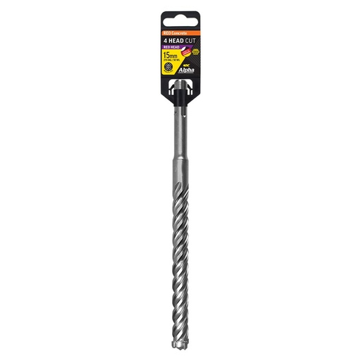 [170-SPZ150215S] 15.0 x 215mm Reo Head SDS Plus 4 Cutter Masonry Drill