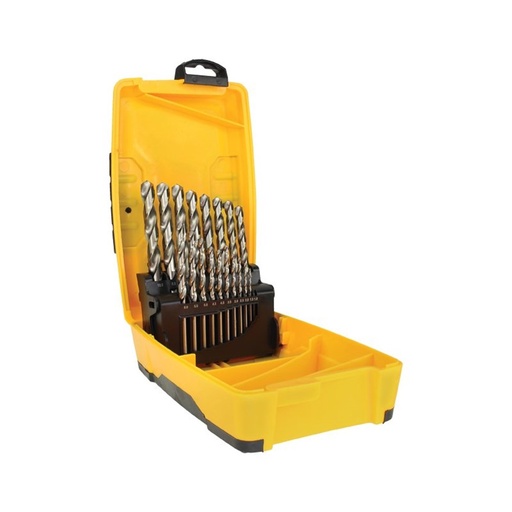 [170-SM19PBS] 19 Piece | Silver Series Metric Drill Set