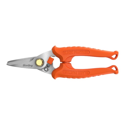 [170-29-704B] 185mm Black Panther Industrial Snips: Bulk with Round Points