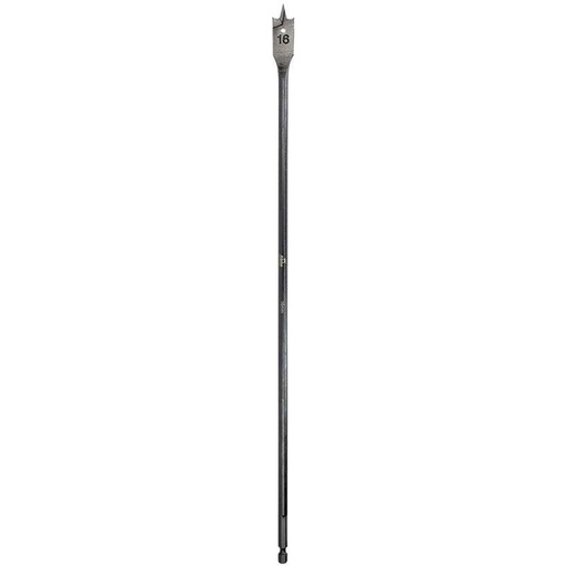 [170-TS08L-16] 16mm Long Series Spade Bit - TurboBORE (400mm/16in)
