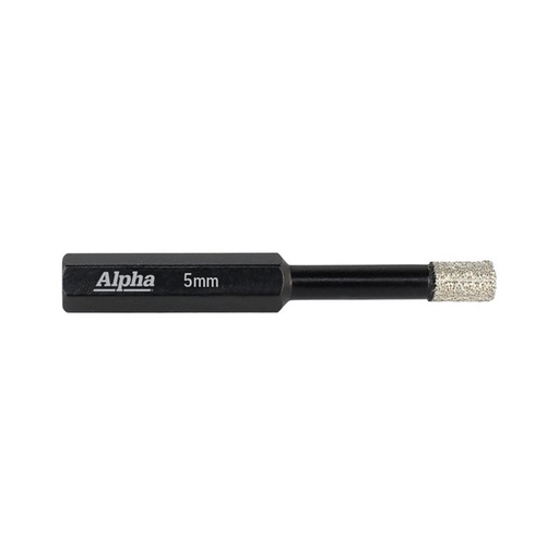 [170-9DCD050] 5mm Wax Filled: Diamond Core Bit