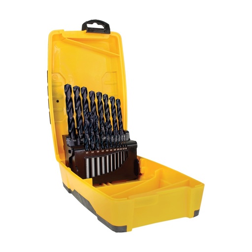 [170-SM19PBP] 19 Piece | Alpha Stainless Plus Metric Tuffbox Drill Set