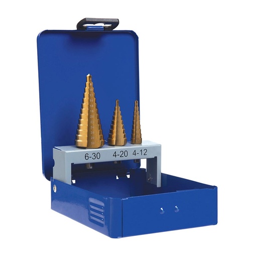 [170-STPSET3] 3 pce Step Drill Set