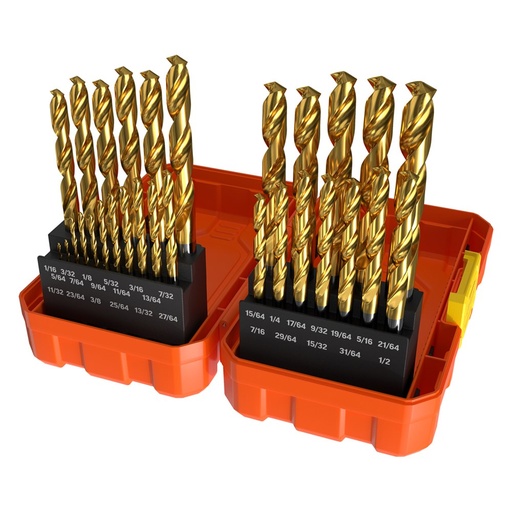 [170-SI29TP] 29 Piece | Alpha Gold Series Imperial Tuffbox Pro Drill Set