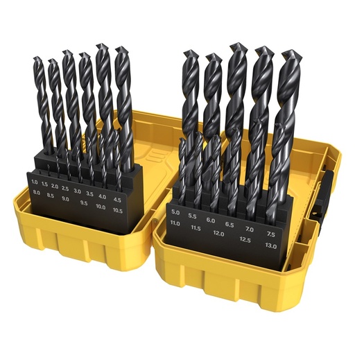 [170-SM25BTP] 25 Piece | Alpha Black Series Metric Tuffbox Pro Drill Set