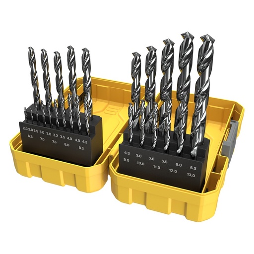 [170-SM26STP] 26 Piece | Alpha Silver Series Site Ready Metric Tuffbox Pro Drill Set