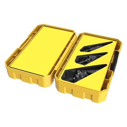 [170-SM3SDTP-B] 3 Piece | Alpha ThunderMAX Step Tuffbox Pro Drill Set | Bonus 120ml Lubricant