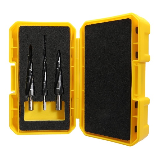 [170-SM3STDSD-B] 3 Piece | Onsite Plus Step Cutter Tuffbox Pro Set | Bonus 120ml Lubricant