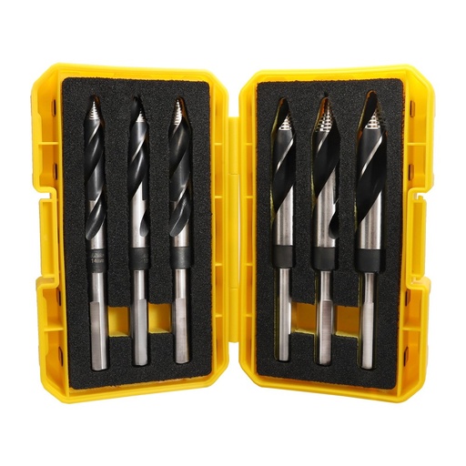 [170-SM6STRTP-B] 6 Piece | Onsite Plus Reduced Shank Tuffbox Pro Drill Set | Bonus 120ml Lubricant