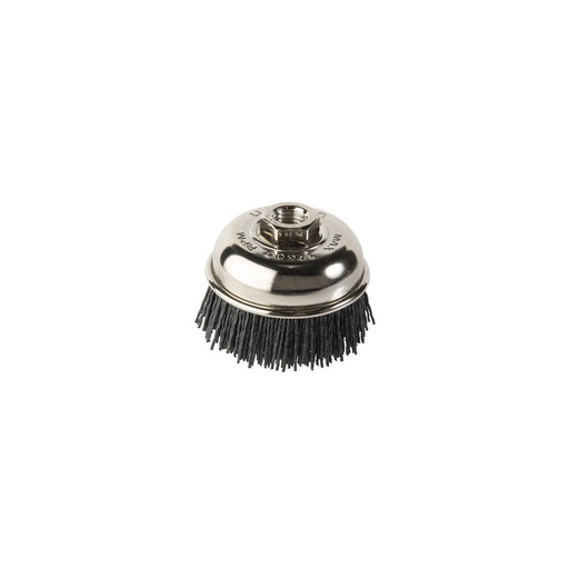 [170-GCAH-34 0223432] Cup Brush Nylon #80 Grit Silicon Carbide 75mm Dia M14 - Carded