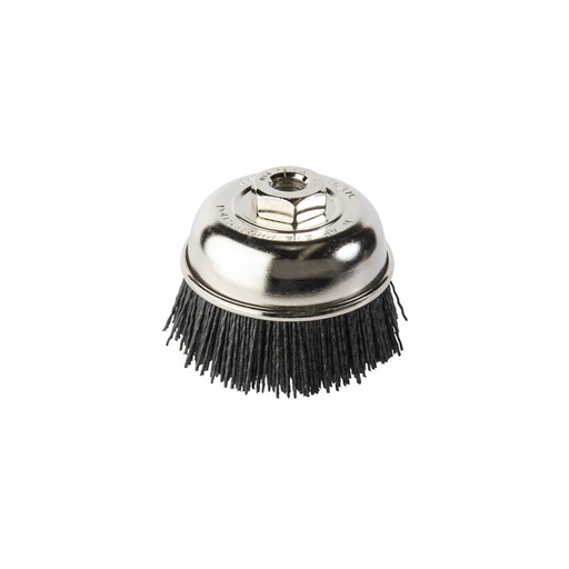 [170-GCAH-44 0224432] Cup Brush Nylon #80 Grit Silicon Carbide 100mm Dia M14 - Carded