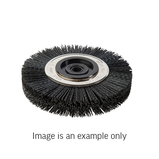 [170-GWGH-85 0156532] Wheel Brush Nylon #80 Grit Silicon Carbide 200mm Dia x 25mm W 25mm Bore - Carded