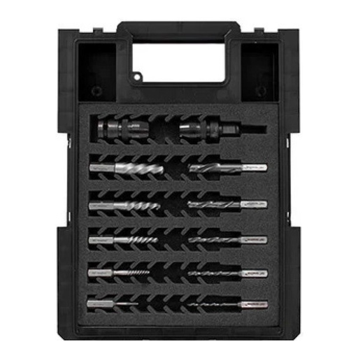 [170-2040EX-SET2] Versadrive 12 Piece ImpactaBite Impact Drill & Stud Extractor Set | M5-M26