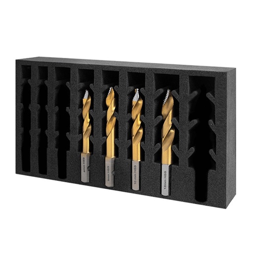 [170-209015-SET1] VersaDrive TurboTip Impact Drill Bit Set, 6, 8, 10, 12mm