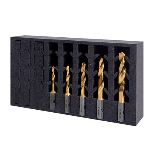 [170-301125-SET1] VersaDrive Combi Drill-Tap Set, M5, M6, M8, M10, M12