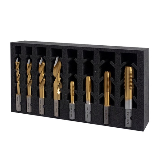 [170-328015-SET1] VersaDrive TurboTip Drill Bit, 6.8, 8.5, 10.5, 14mm & ImpactaTaps, M8, M10, M12, M16