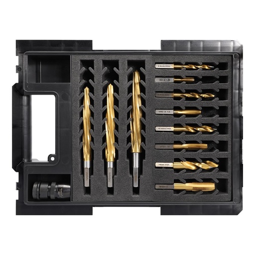 [170-STC-ETOP2-R3A-HD] VersaDrive 12 Piece Starter Kit | 8 Piece Drill and Tap Set | 3 Piece Reamer Set 12mm to18mm with HD