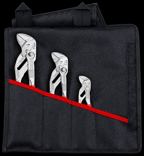[180-001955S6] KNIPEX PLIERS WRENCH SET TOOL ROLL 3PC