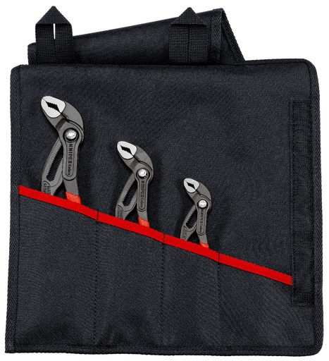 [180-001955S8] KNIPEX COBRA SET TOOL ROLL 3PC