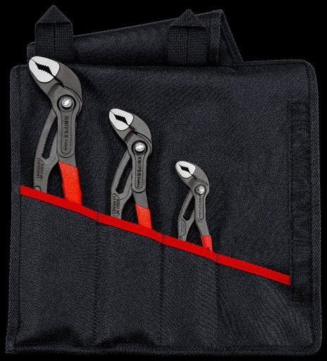 [180-001955S9] KNIPEX COBRA SET TOOL ROLL 3PC
