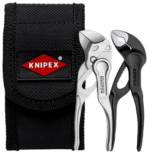 [180-002072V04XS] KNIPEX MINI PLIERS SET IN TOOL BELT