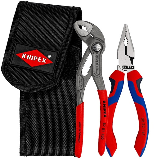 [180-002072V06] KNIPEX MINI PLIER SET IN BELT POUCH