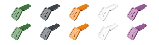 [180-006110CV02] KNIPEXTEND COLOURED CLIPS MIX 2 10PC