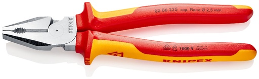 [180-0206225] KNIPEX 1000V HIGH LEV COMB PLIERS  225MM
