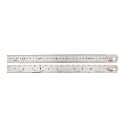 [180-150B6] 150B6 Metric and Imperial Double Sided Rule - 150mm