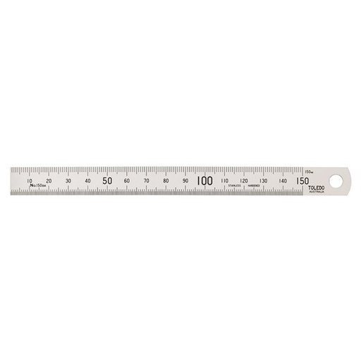 [180-150BM] 150BM Stainless Steel Single Sided Rule Metric - 150mm