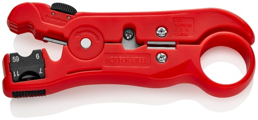[180-166006SB] KNIPEX STRIPPING TOOL COAX CABLES