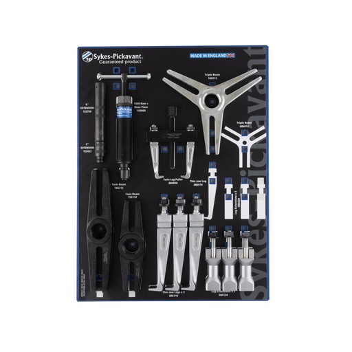 [180-186545] 186545 Thin Jaw Hydraulic Puller Kit Twin/Triple Leg (10-225mm)